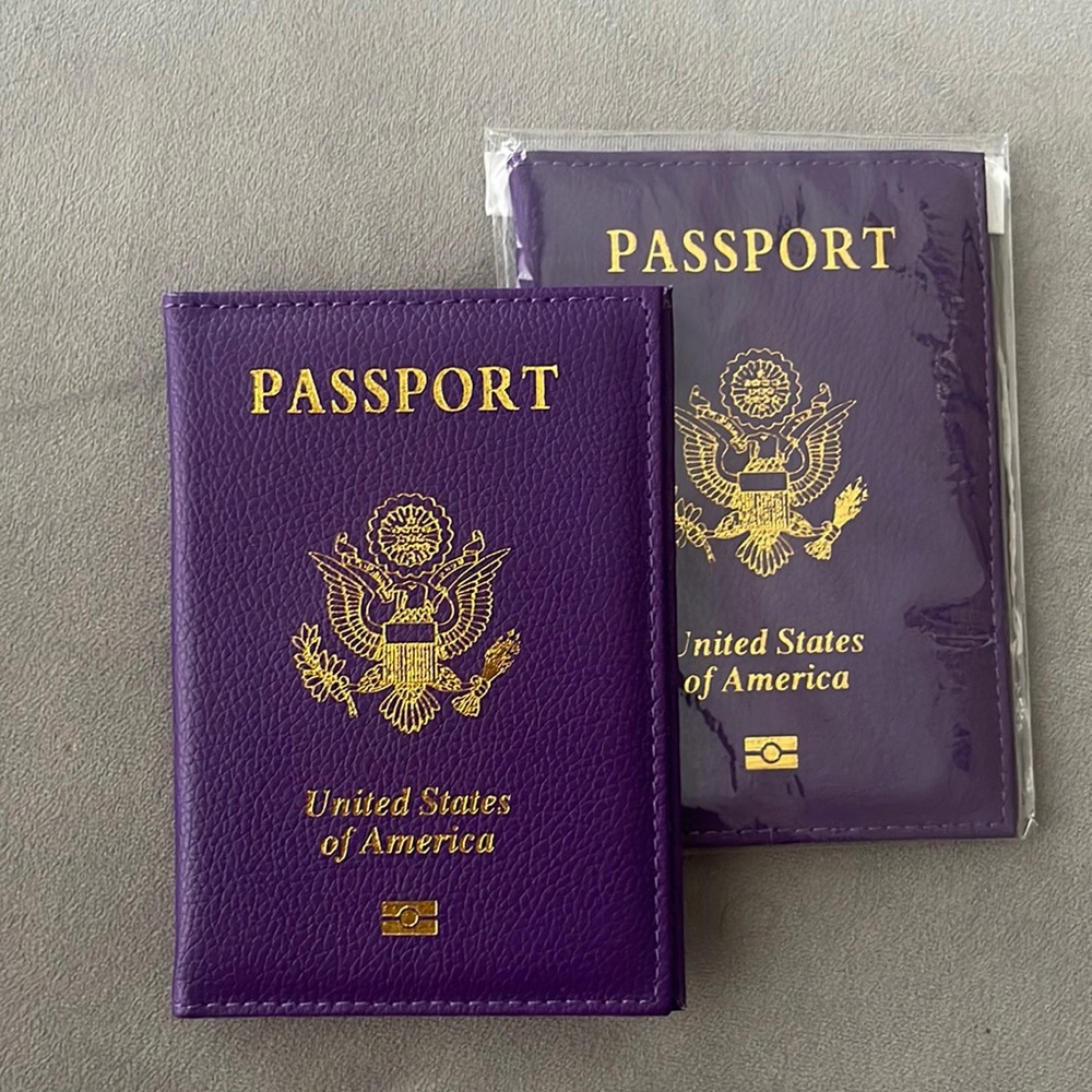 Purple Passport Cover - Picture 2 of 3